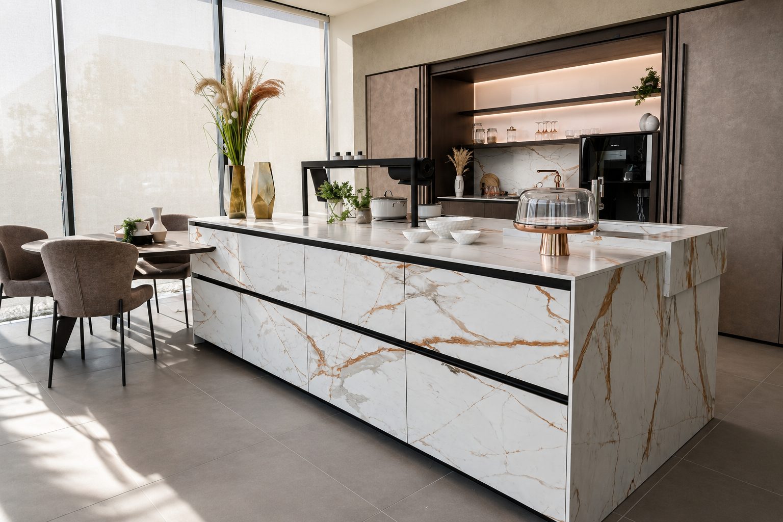 cuisine-sur-mesure-ilot-marbre-design-italien-strasbourg